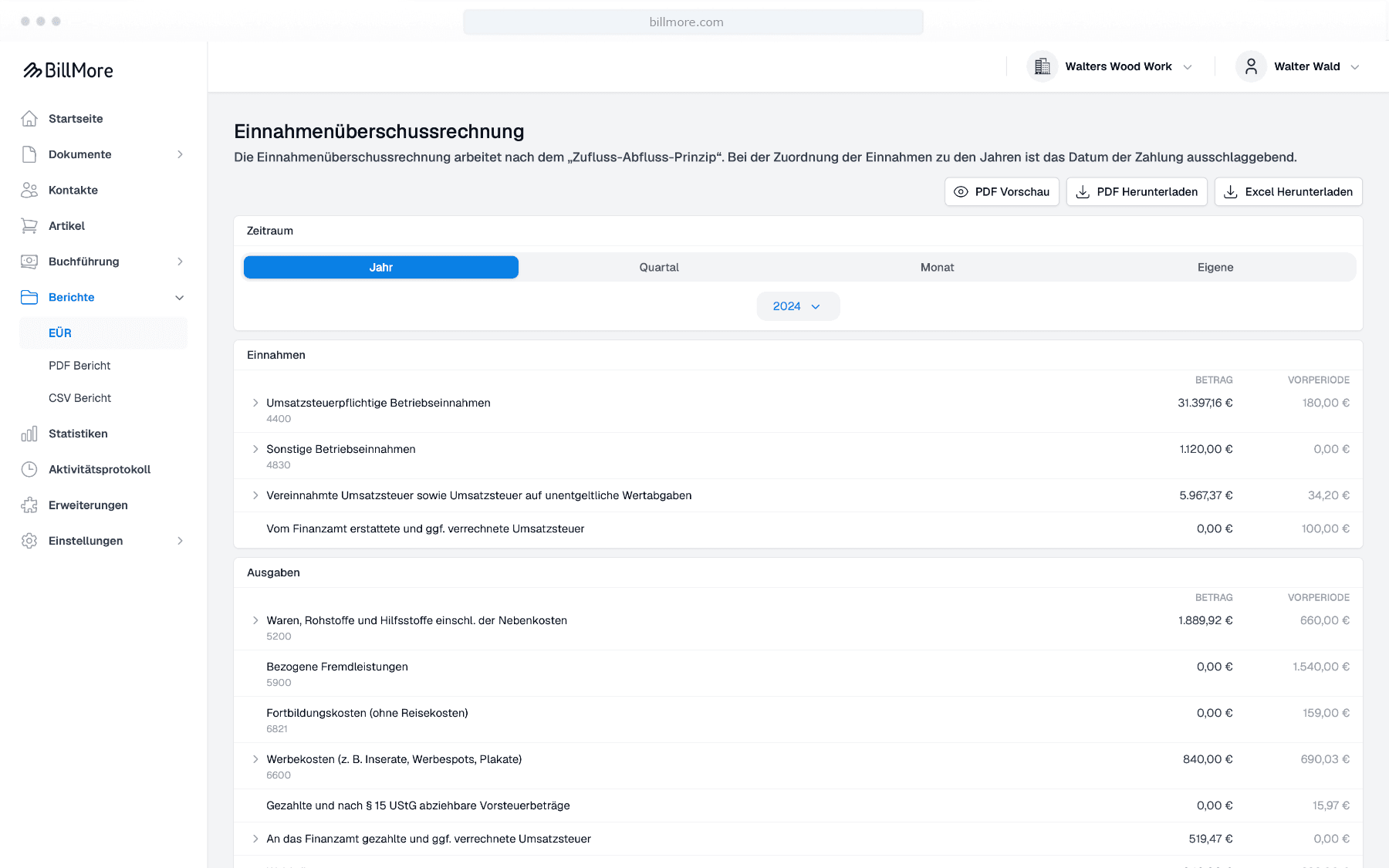 Buchhaltung für Kleinunternehmer