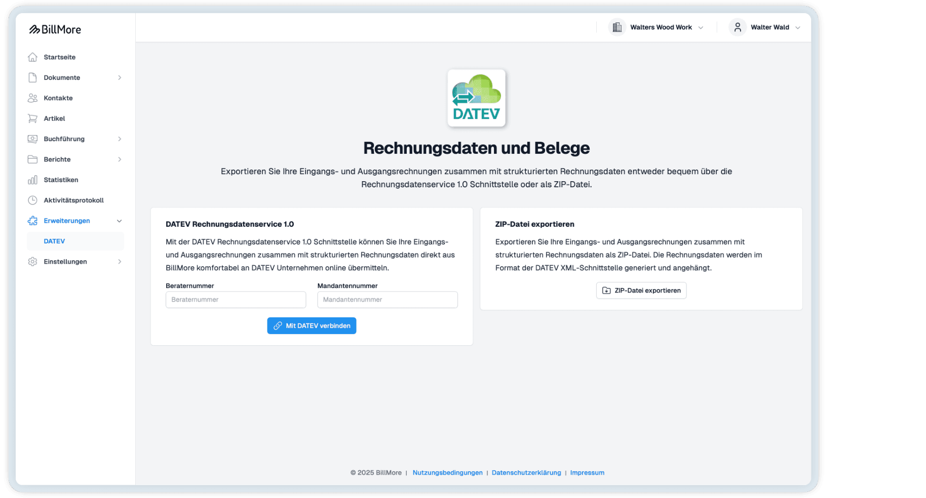 Rechnungen schreiben mit BillMore